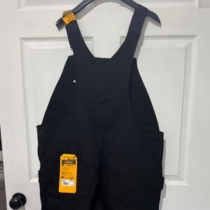 Carhartt Black Bib Overalls quilted